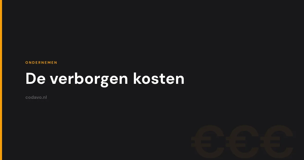 De verborgen kosten van een goedkope website - Codavo blog