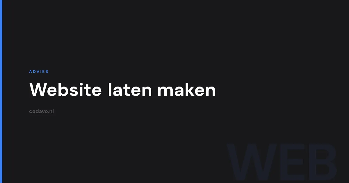 Website laten maken gids - Codavo blog