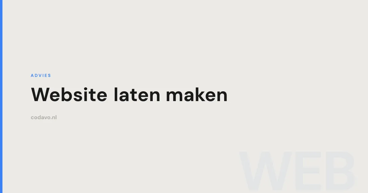 Website laten maken gids - Codavo blog